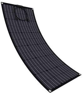 100 Watt Monocrystalline 100W 12V Flexible Solar Panel High Efficiency Mono Module for RV Camp Home Portable Marine Boat Power Generator Off Grid (Black (2Pak)) : Garden & Outdoor