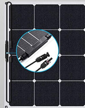 Load image into Gallery viewer, 100 Watt Monocrystalline 100W 12V Flexible Solar Panel High Efficiency Mono Module for RV Camp Home Portable Marine Boat Power Generator Off Grid (Black (2Pak)) : Garden &amp; Outdoor
