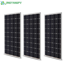 Load image into Gallery viewer, 300W 400w 200w 100w Glass Plate Solar Panel Rigid Panels Monocrystalline Solar Cell 12V 24V Solar Battery Charger For Home Roof
